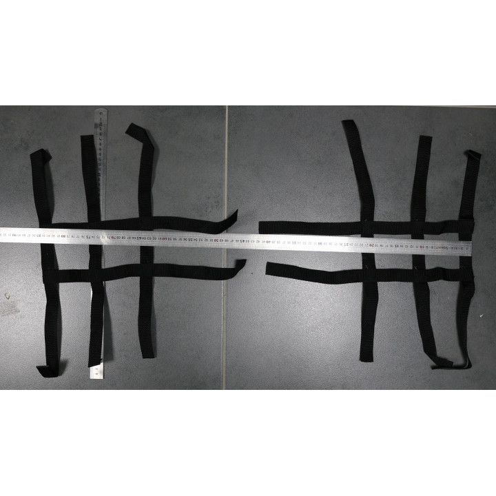 Filets Nerf Bars Noir 49x85 cm | MX-Quad