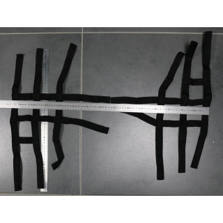 FILETS NERF BARS NOIR 52x74cm