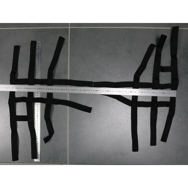 Filets Nerf Bars 52x74 cm noir | MX-Quad