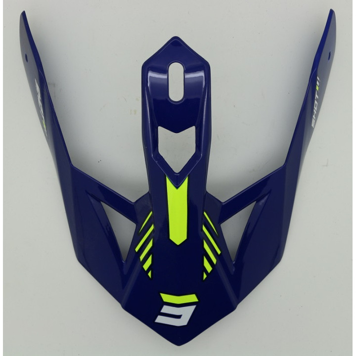 Visière Peak Lite Fury bleu jaune | MX-Quad