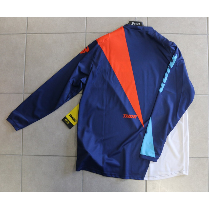 MAILLOT QUAD THOR SECTOR ORIGINAL RACE WEAR BLEU TAILLE XL HOMME