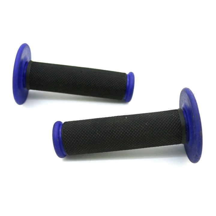 POIGNEES CAOUTCHOUC DE GAZ ENDURO BLEU NOIR
