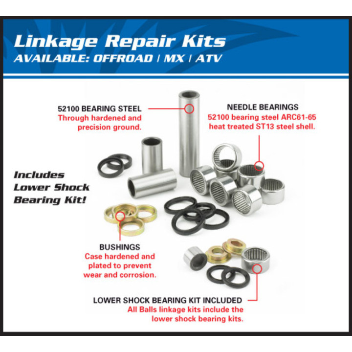 Kit roulements biellette Wild 450 | MX-Quad