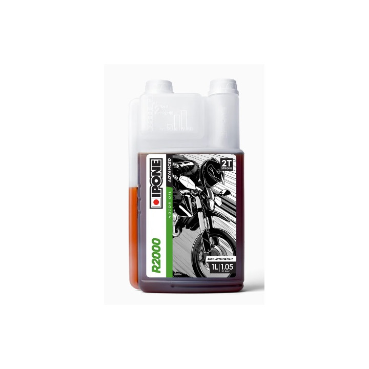 Huile moteur 2T IPONE R2000 RS 1L | MX-Quad