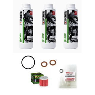 KIT PACK VIDANGE MOTEUR IPONE R4000 ATV 10W40 SUZUKI LTZ KFX 400