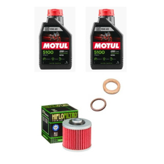 Kit vidange complet YAMAHA 700 Raptor MOTUL 10w40 Semi-synthèse 5100