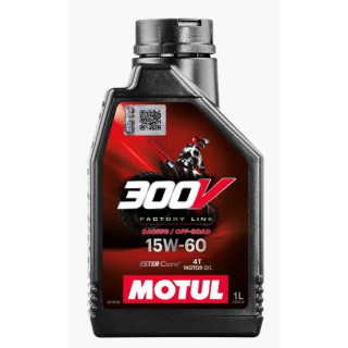 HUILE MOTEUR 4T MOTUL 300V 15W60 - 1L