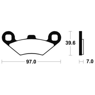 Plaquettes frein avant Polaris Sportsman 335 1999-2000 | MX-Quad