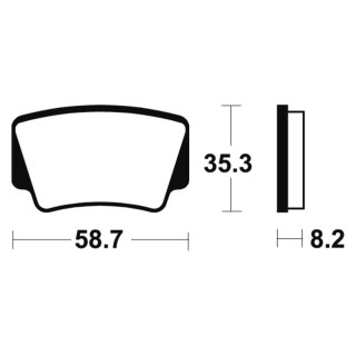 Plaquettes frein arrière KTM 505 SX 2008-2009 | MX-Quad