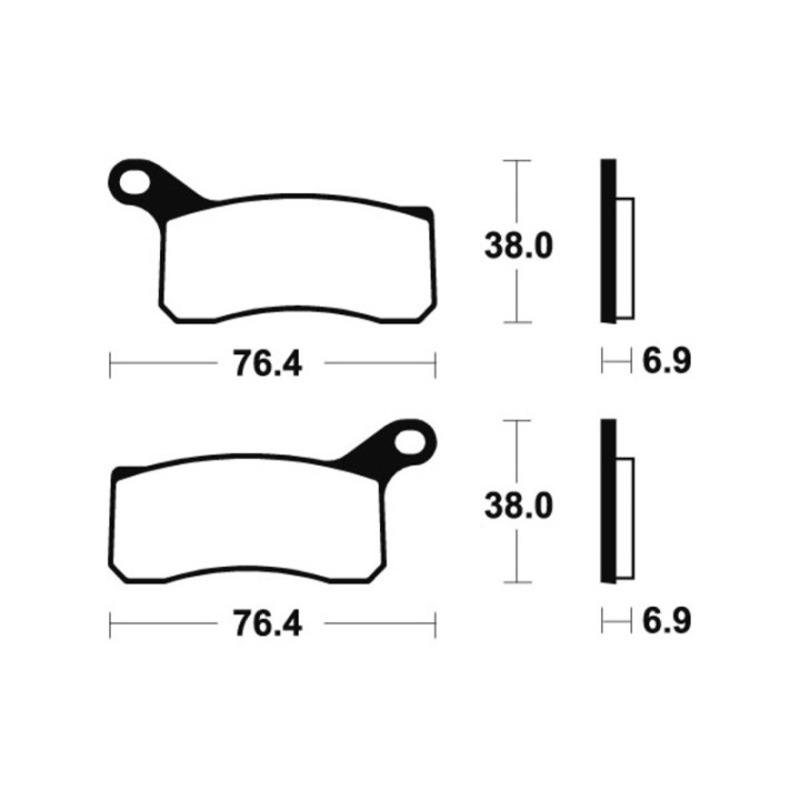Plaquettes de frein avant KTM 525 XC 2008-2009 | MX-Quad