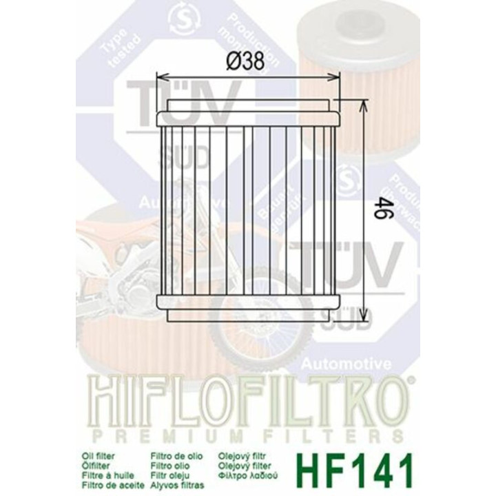 Filtre à huile Yamaha 250 Raptor 2008-2013 | MX-Quad