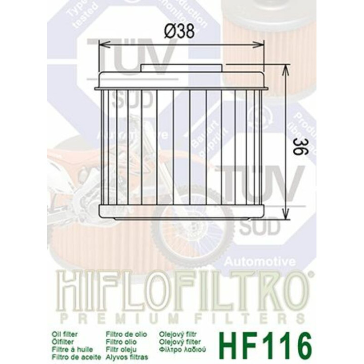 Filtre à huile TRX 450 R | HIFLO FILTRO | MX-Quad