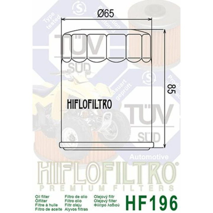 Filtre à huile Sportsman 600 2003 | MX-Quad