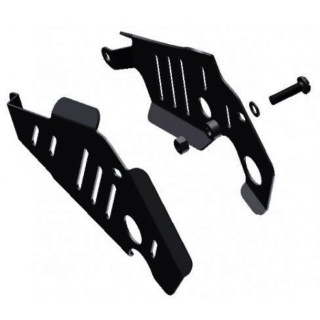 Protections latérales cadre alu noir Yamaha 660 Raptor | MX-Quad