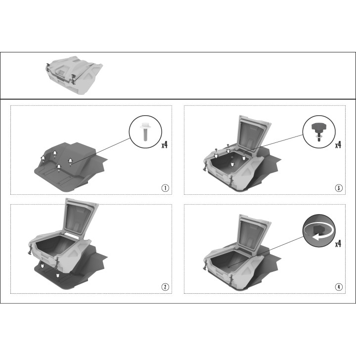 Coffre 85L pour Yamaha YXZ | MX-Quad