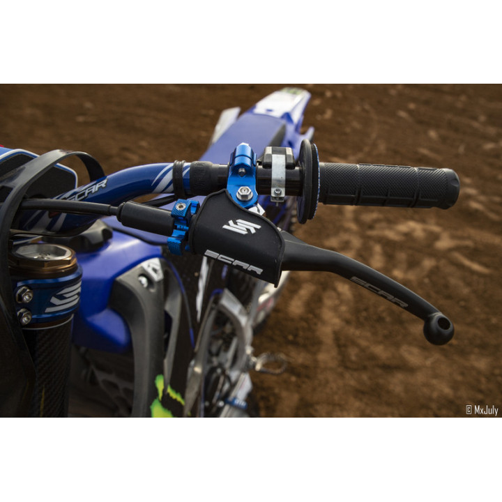 Commande d'embrayage universelle SCAR bleu/noir | MX-Quad