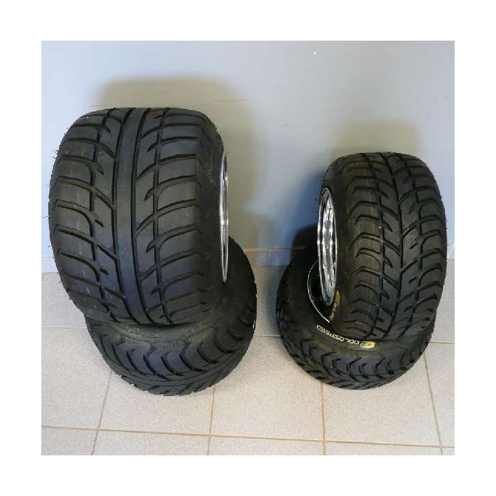 Pack jantes alu et pneus route pour Yamaha | MX-Quad