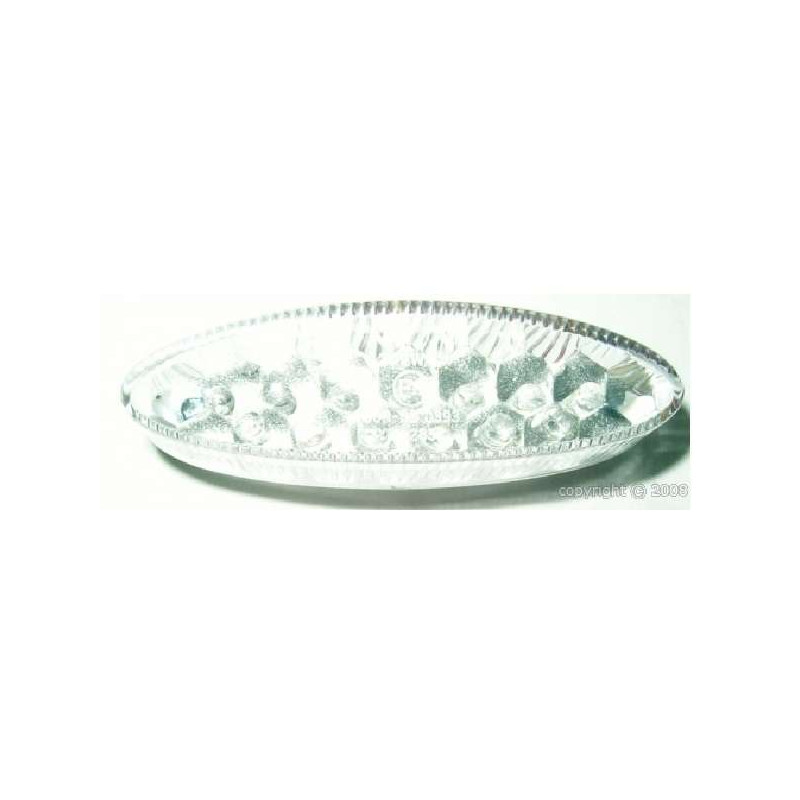 FEU ARRIERE A LEDS CABOCHON BLANC HOMOLOGUE CEE QUAD