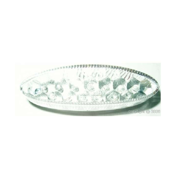 FEU ARRIERE A LEDS CABOCHON BLANC HOMOLOGUE CEE QUAD