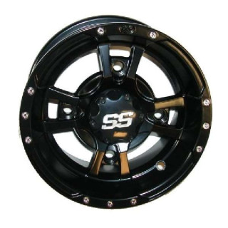 JANTE AVANT ALU NOIRE ITP SS112 ALLOY MACHINED 10X5 4X156 YAMAHA 250 350 450 660 700