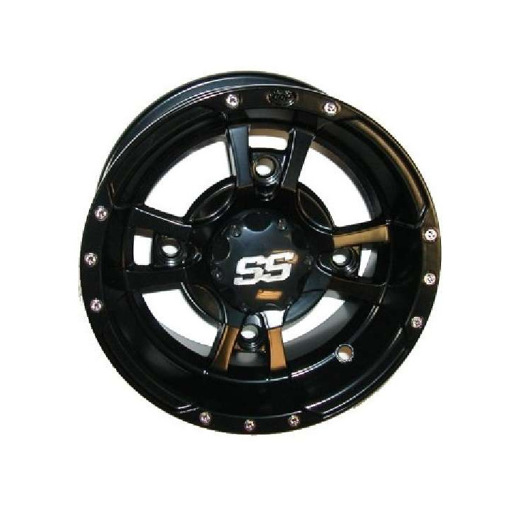 JANTE AVANT ALU NOIRE ITP SS112 ALLOY MACHINED 10X5 4X156 YAMAHA 250 350 450 660 700