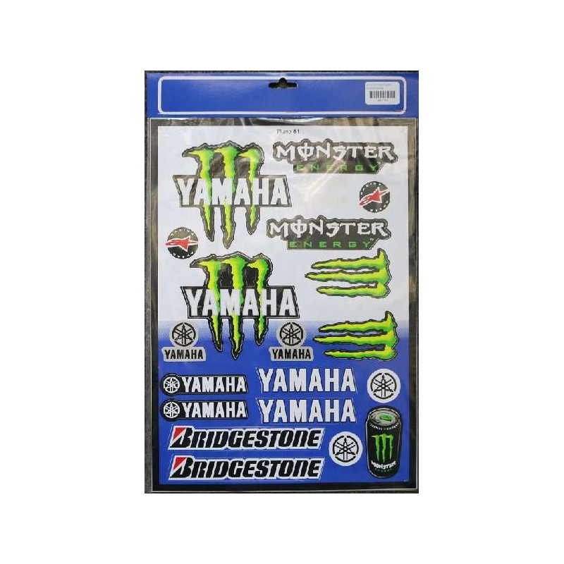 Planche stickers Monster Racing  Planche stickers Monster Energy