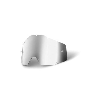 ECRAN REMPLACEMENT MIROIR CHROME FUME POUR MASQUE LUNETTE 100% RACECRAFT,ACCURI ET STRATA 