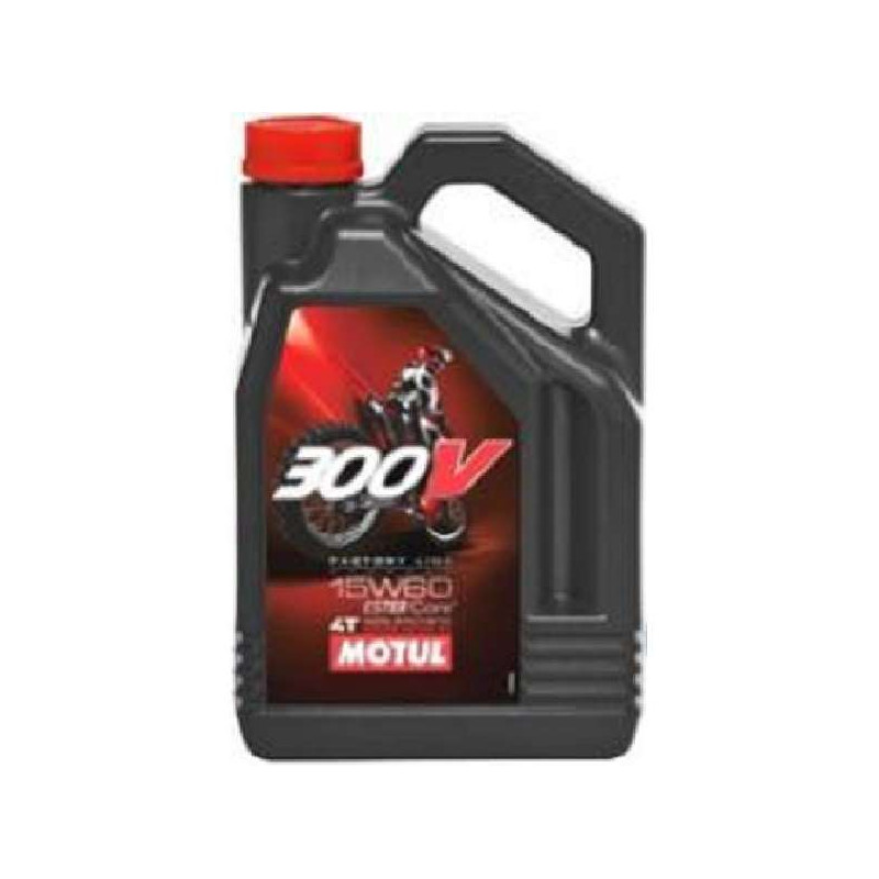 HUILE MOTUL MOTEUR 300V FACTORY LINE OFF ROAD 15W60 4T 100% SYNTHETIC 4L