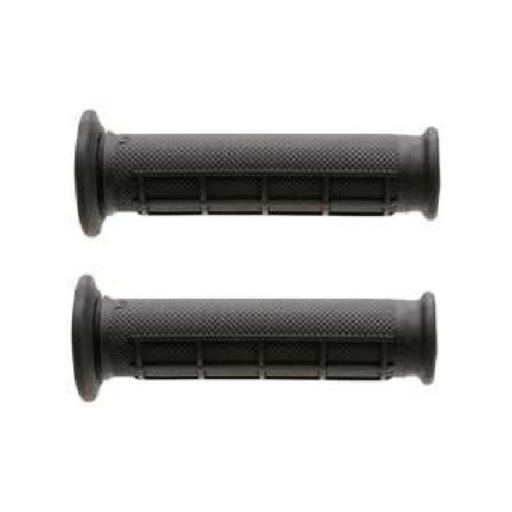 POIGNEES DOMINO NOIR POUR QUAD AVEC GACHETTE