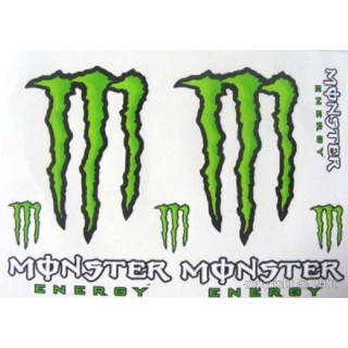 PLANCHE 35cm X 25cm STICKERS AUTOCOLLANT MONSTER
