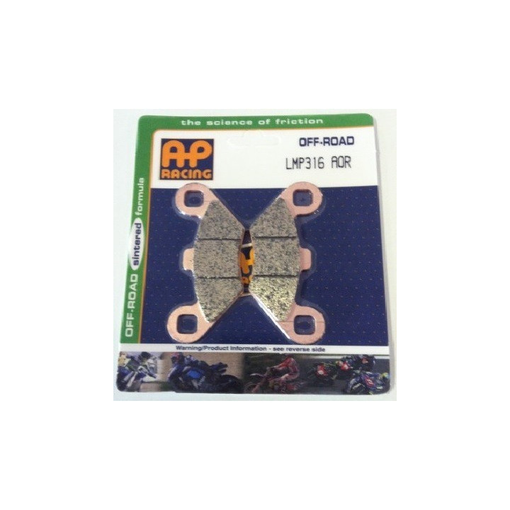 PLAQUETTES DE FREIN AVANT SPORTSMAN 400 AP RACING 01/03 LMP316AOR