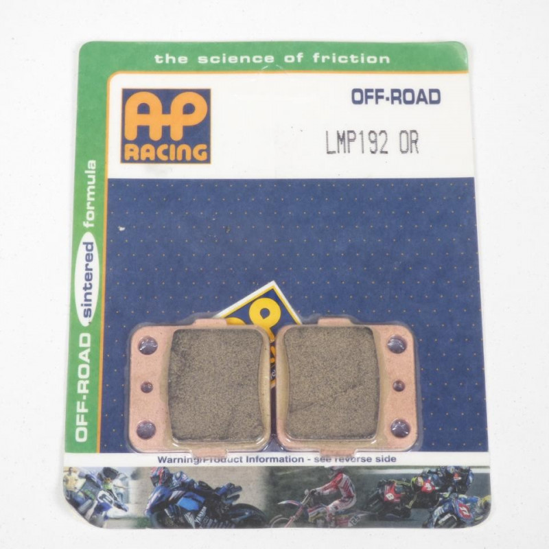 PLAQUETTES DE FREIN ARRIERE YFM RAPTOR 250 AP RACING 07/14 LMP192OR