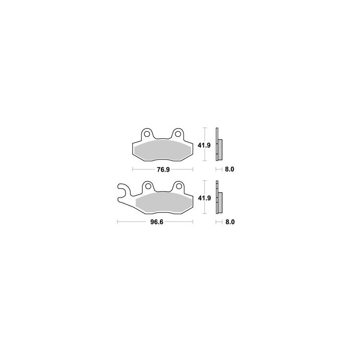 PLAQUETTES DE FREIN AVANT DROITE LTR 450 AP RACING 06/10 LMP211OR