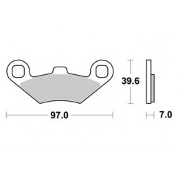 PLAQUETTES DE FREIN AVANT SPORTSMAN 400 AP RACING 01/03 LMP316AOR PLAQUETTES DE FREIN AVANT SPORTSMAN 400 AP RACING 01/03 LMP316AOR