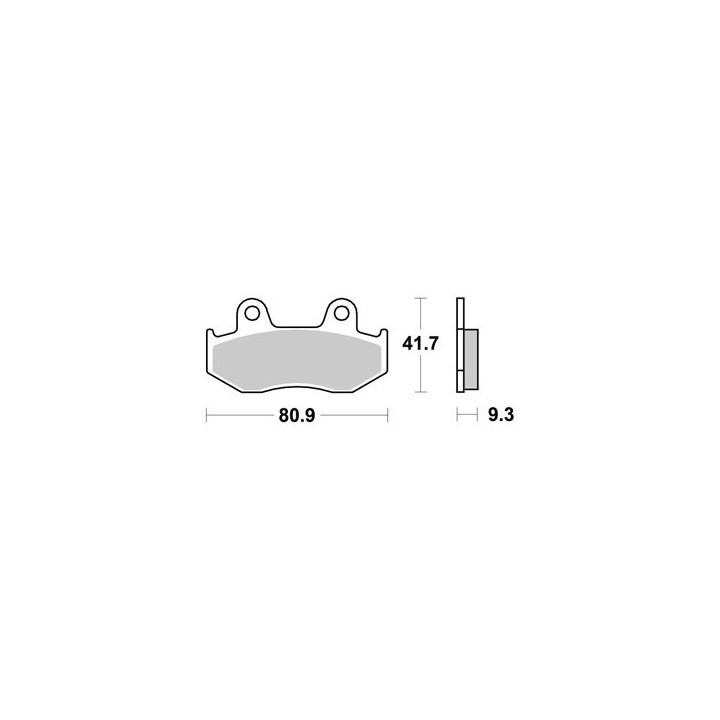 PLAQUETTES DE FREIN ARRIERE YFZ 450 AP RACING 06/15 LMP309OR