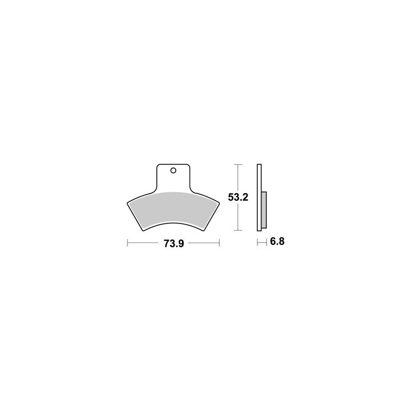 PLAQUETTES DE FREIN ARRIERE SPORTSMAN 335 AP RACING 98/01 LMP355AOR