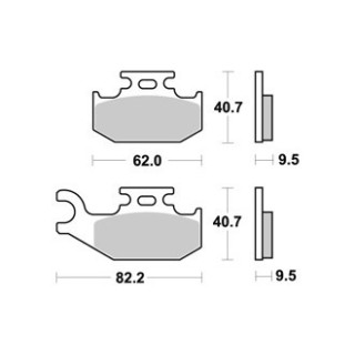 PLAQUETTES DE FREIN AVANT OUTLANDER 400 AP RACING 07/14 LMP367OR