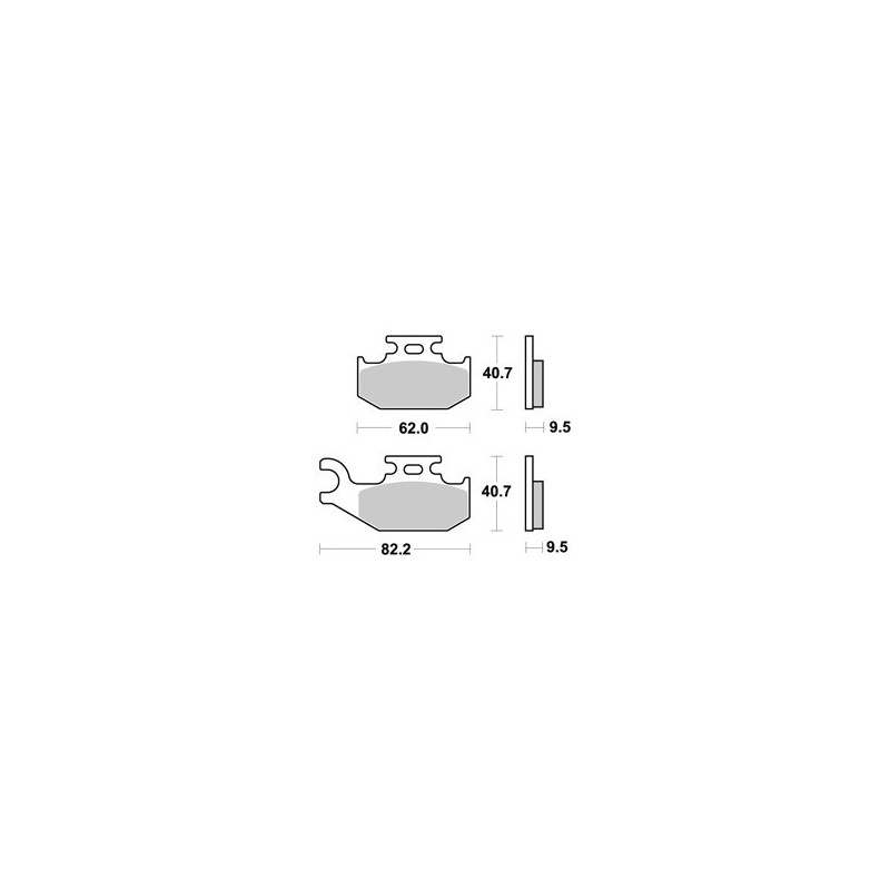 PLAQUETTES DE FREIN AVANT OUTLANDER 400 AP RACING 07/14 LMP367OR