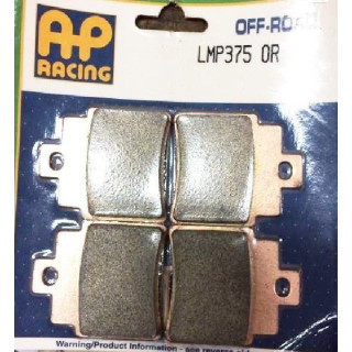 PLAQUETTES DE FREIN ARRIERE KXR 250 AP RACING 02/09 LMP375OR