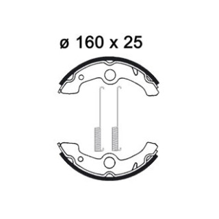PLAQUETTES DE FREIN AVANT YFM BIG BEAR 350 AP RACING 89/98 LMS903