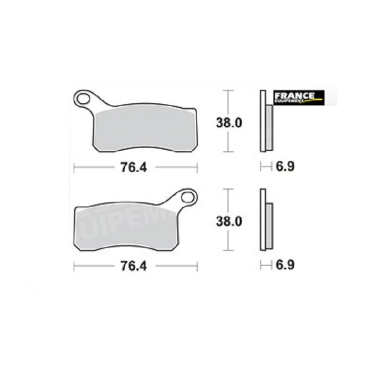 PLAQUETTES DE FREIN AVANT SX 450 AP RACING 09/11 LMP466ORR