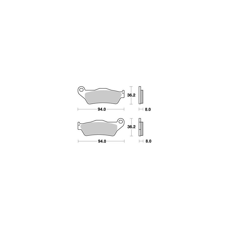 PLAQUETTES DE FREIN AVANT XC 450 AP RACING 04/08 LMP271OR