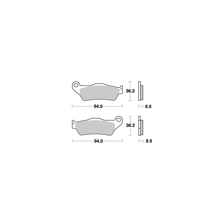 PLAQUETTES DE FREIN AVANT XC 450 AP RACING 04/08 LMP271OR