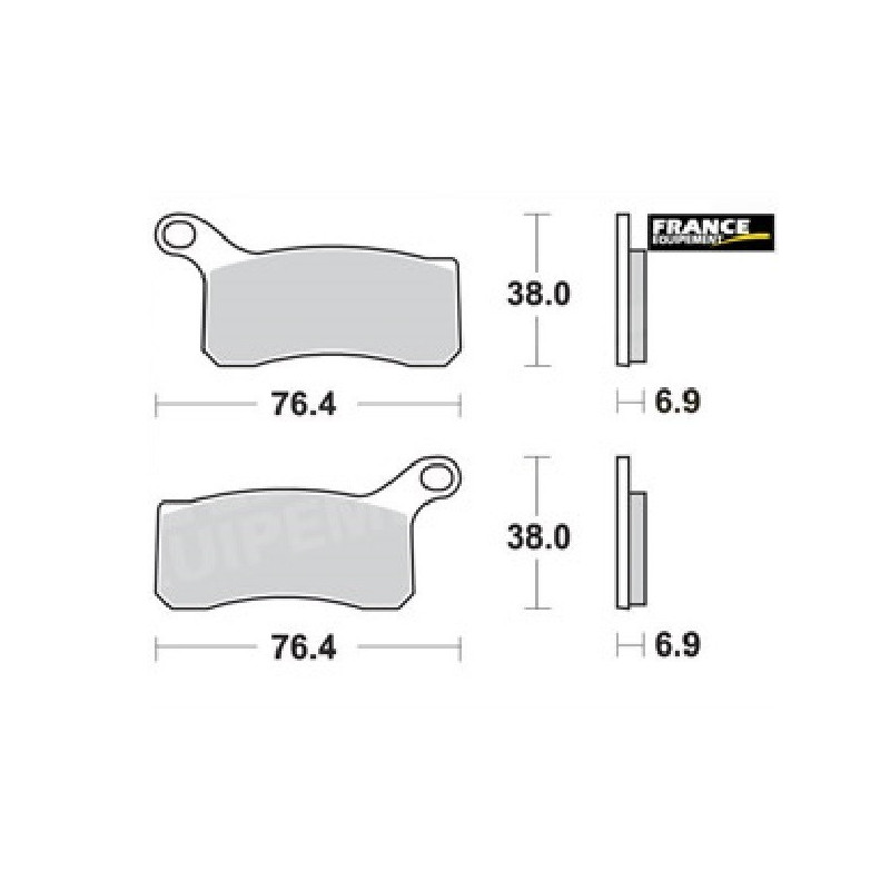 PLAQUETTES DE FREIN AVANT XC 525 AP RACING 08/11 LMP466OR